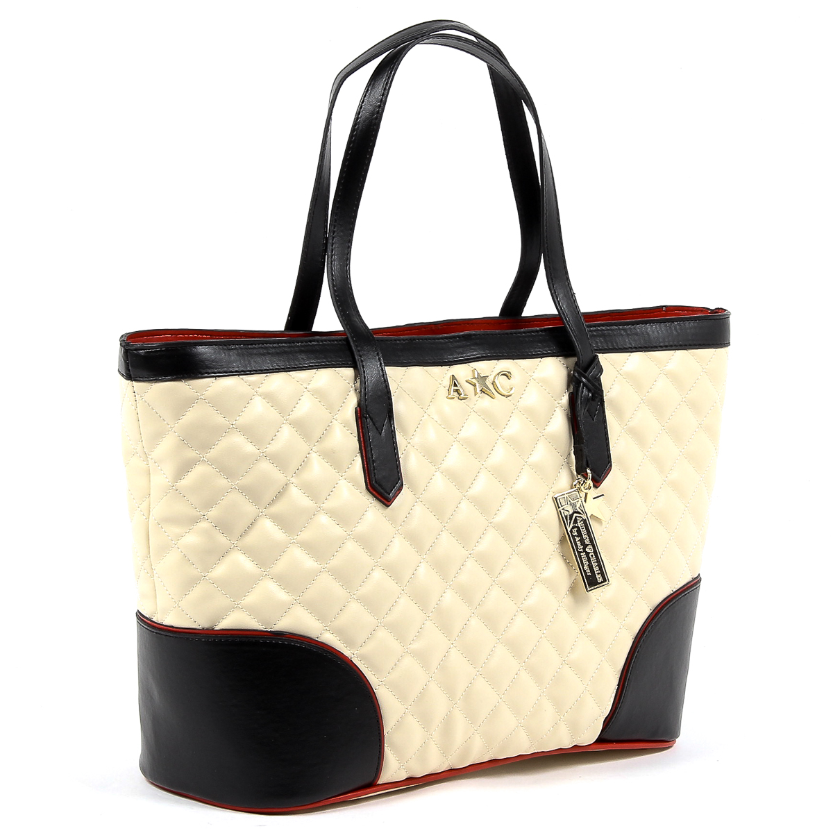 Borsa a mano da donna Andrew Charles Beige LILLI