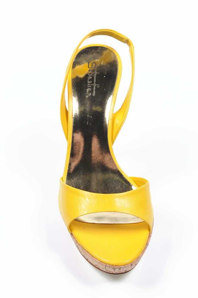 Sandalo donna Sebastian Milano S3112CA CAPRETTO GIALLO