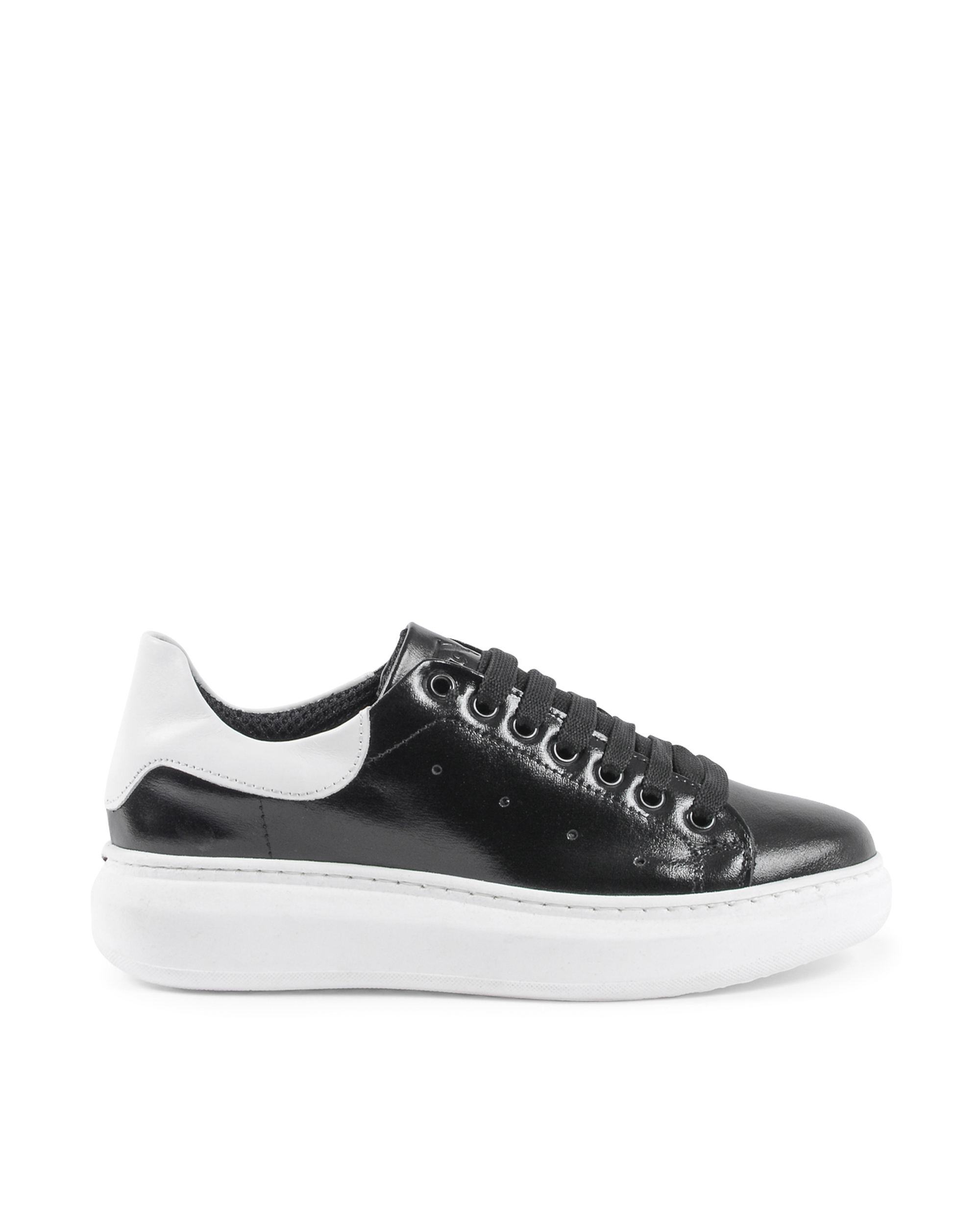 Sneaker Donna 19V69 Italia Nero Bianco 719 PELLE NERO PELLE BIANCO