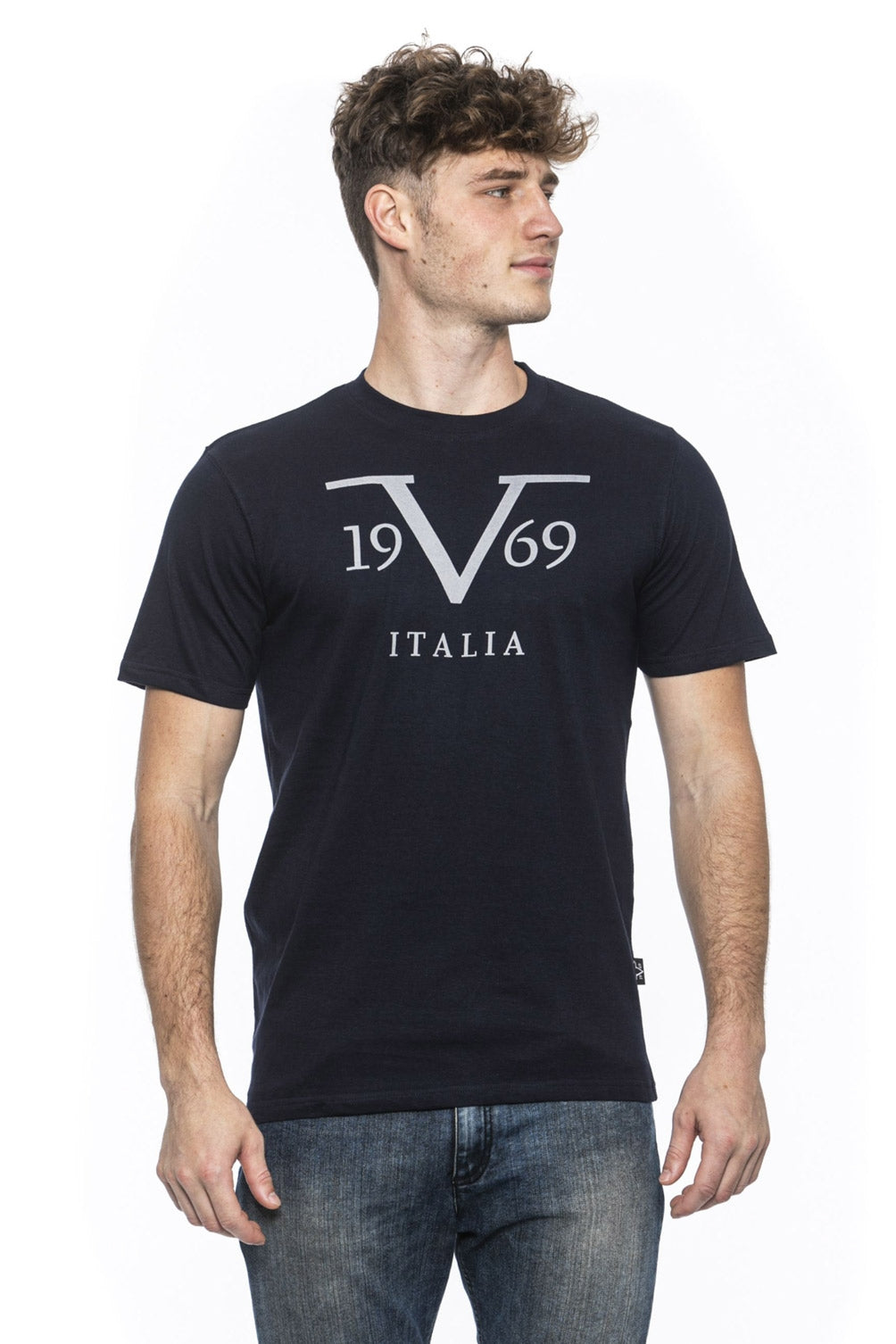 19V69 Italia T-Shirt Uomo Blu RAYAN BLU NAVY