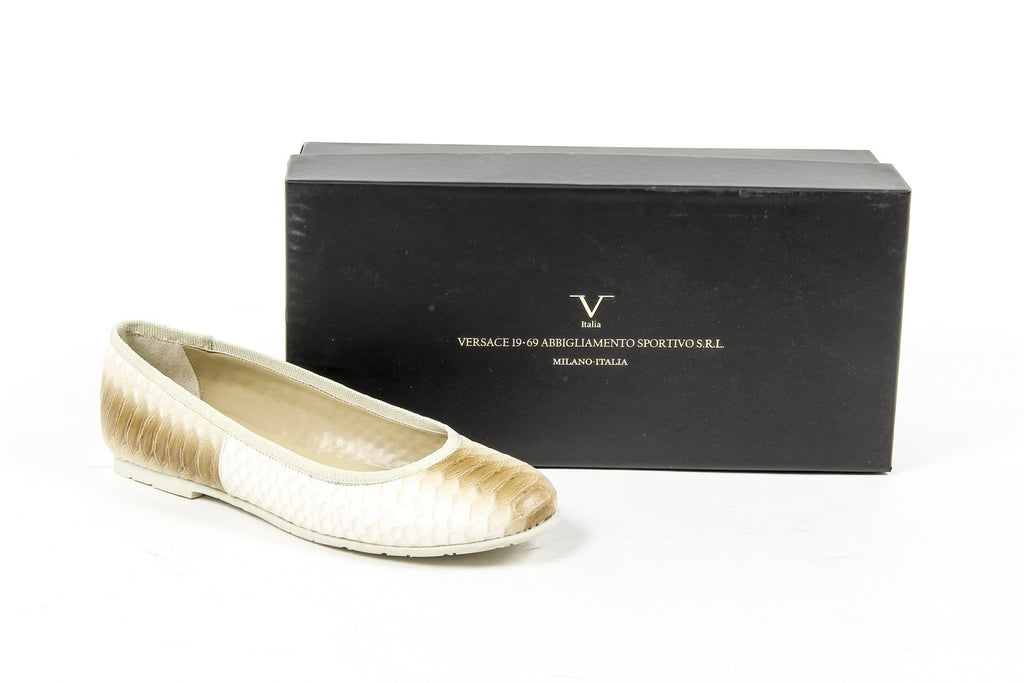 V 1969 Italia Ballerina da donna E08 PITONE BEIGE
