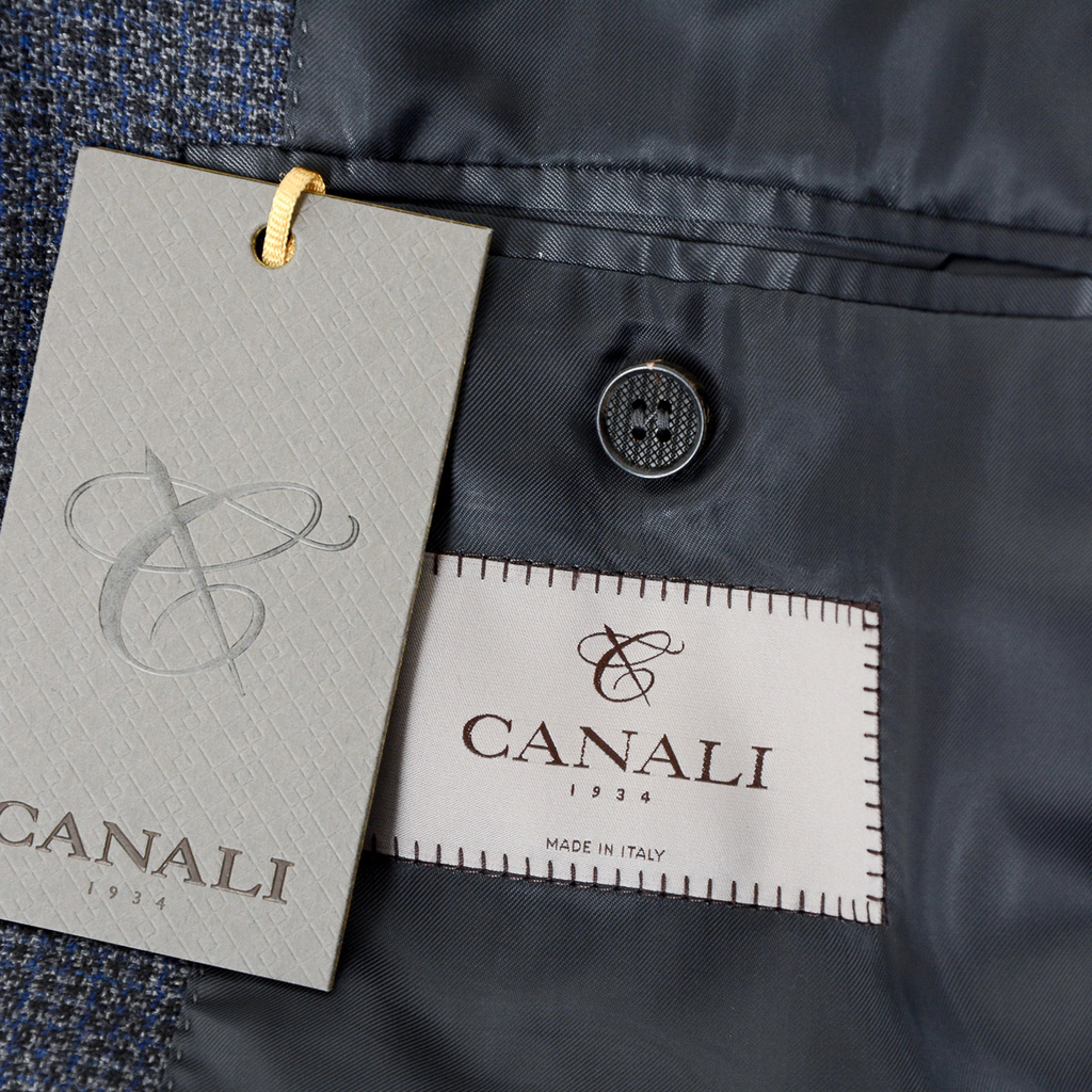 Giacca da uomo Canali maniche lunghe grigio scuro
