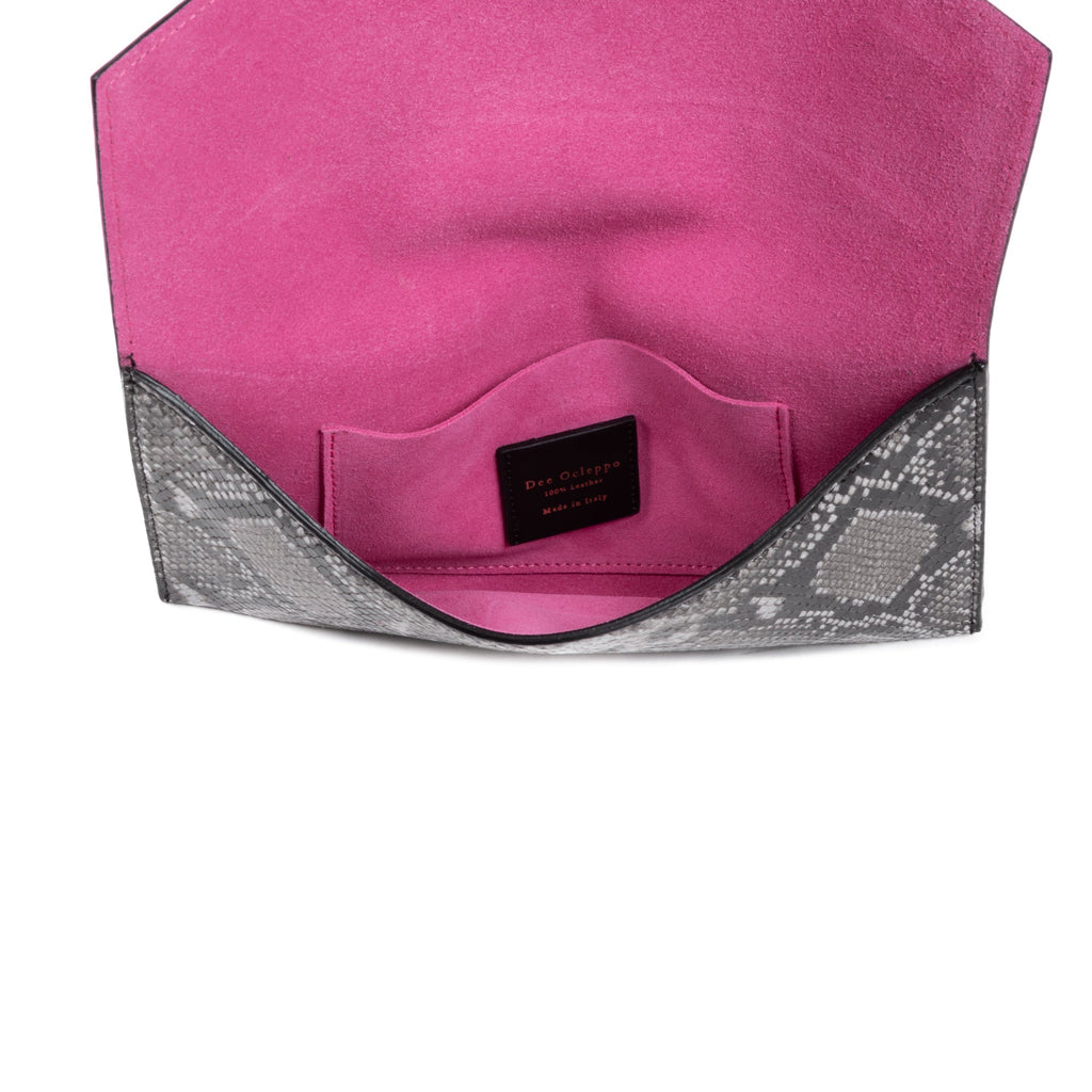 Pochette con busta in rilievo