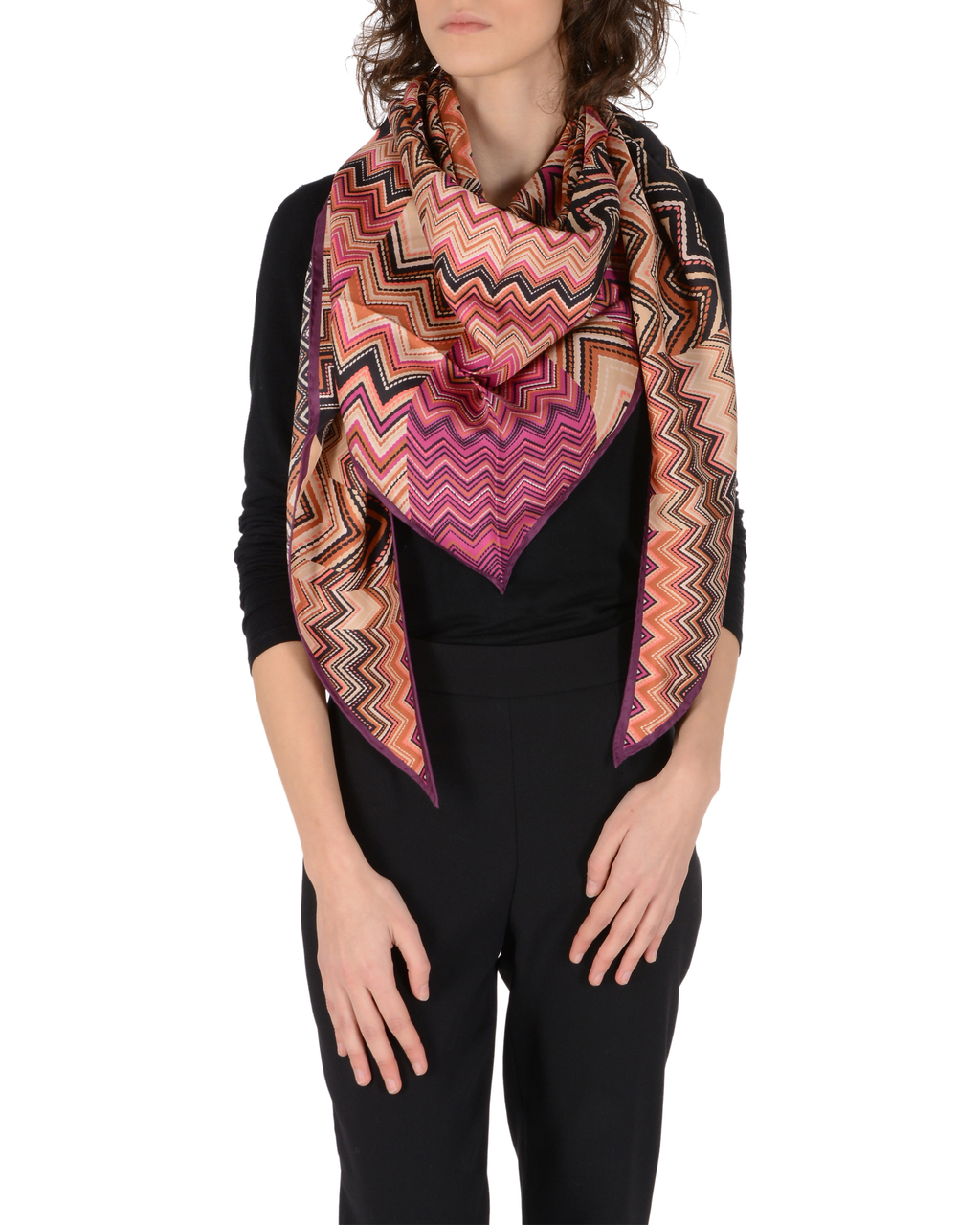 Sciarpa triangolare da donna Missoni Multicolore TR80TWD57660001