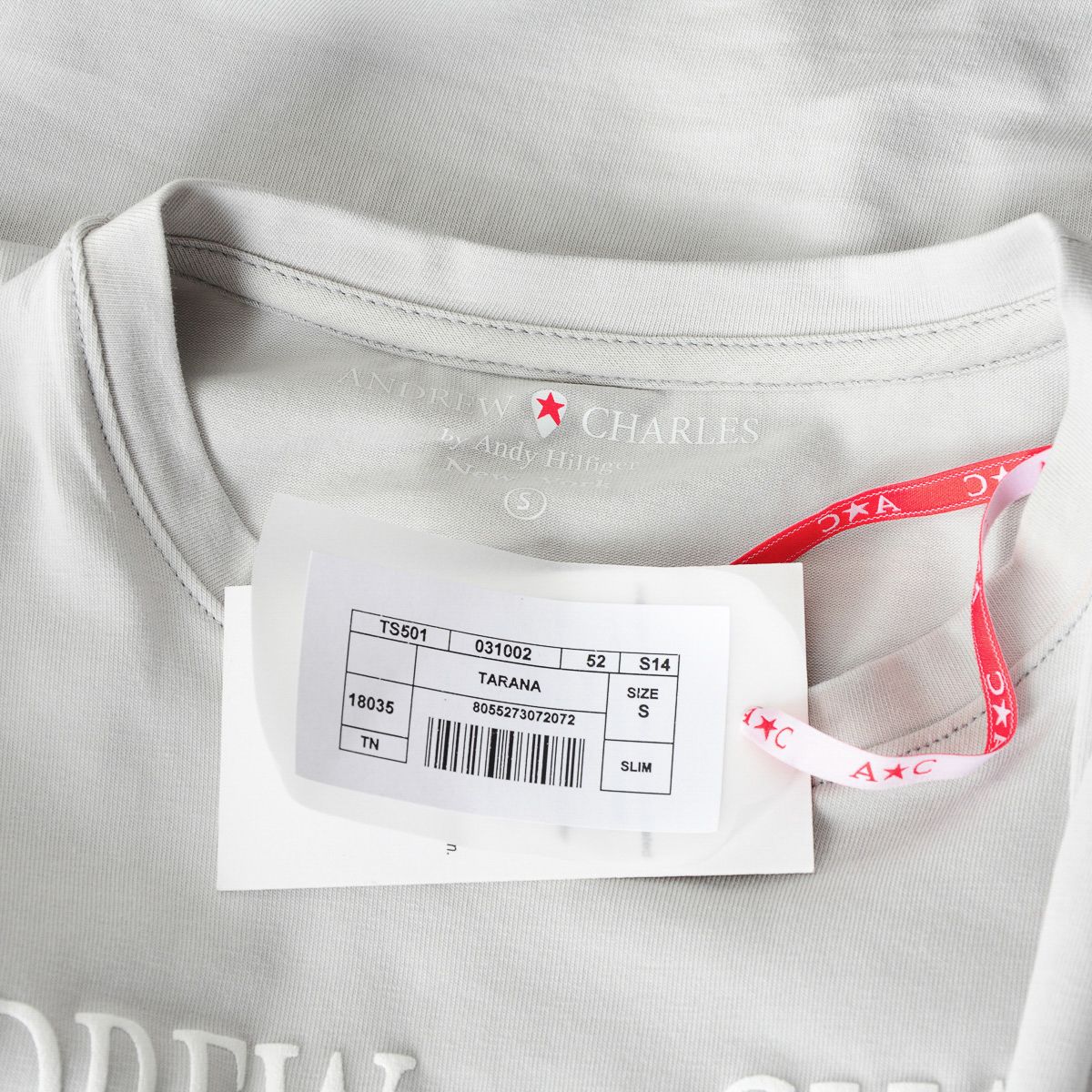Andrew Charles By Andy Hilfiger T-shirt da donna TS501 03 1002 TARANA GRIGIO CHIARO S14