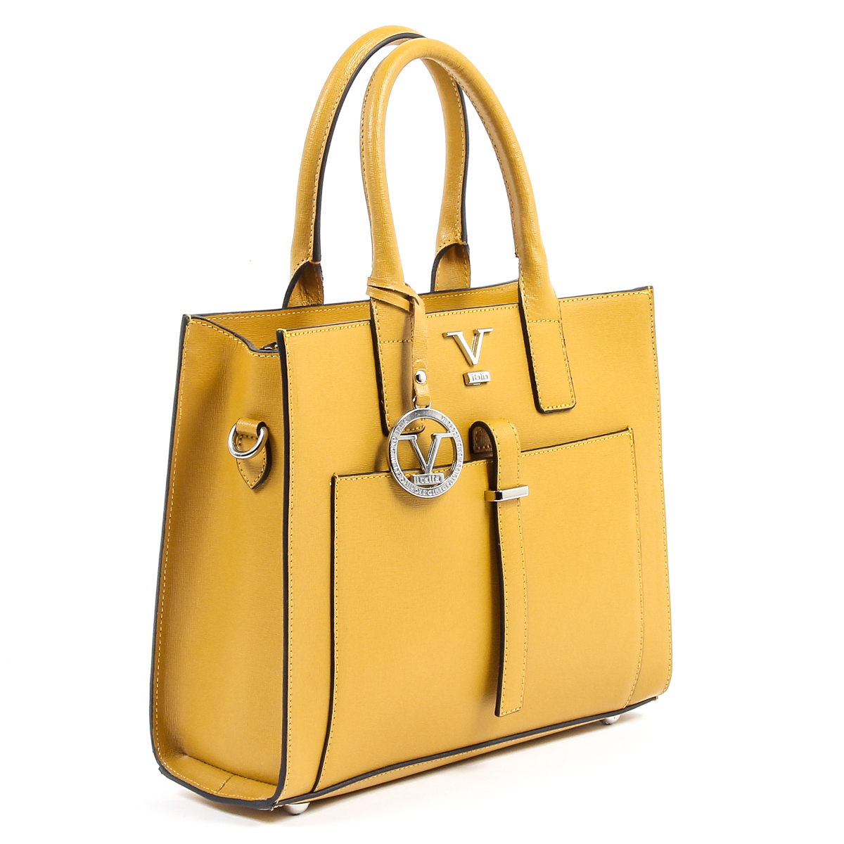 V 1969 Italia Borsa da donna V006-S SAFFIANO SENAPE