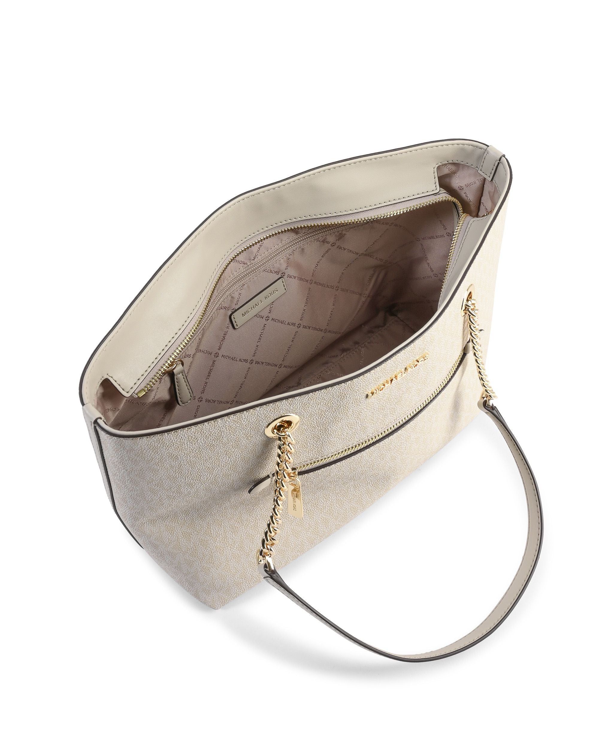 Borsa tote media con cerniera frontale e catena Michael Kors 35R3GTTT2V SABBIA CHIARA