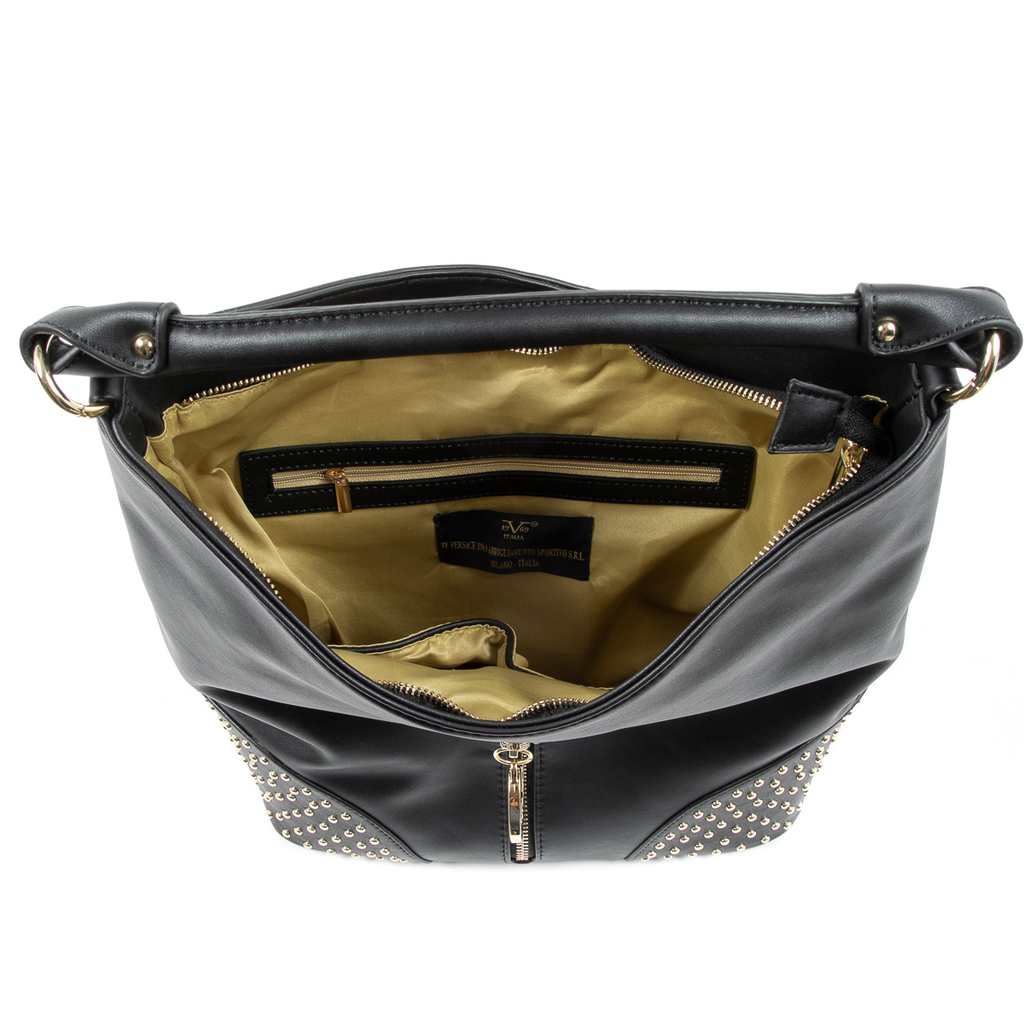 V 1969 Italia Borsa da donna nera SANDRA