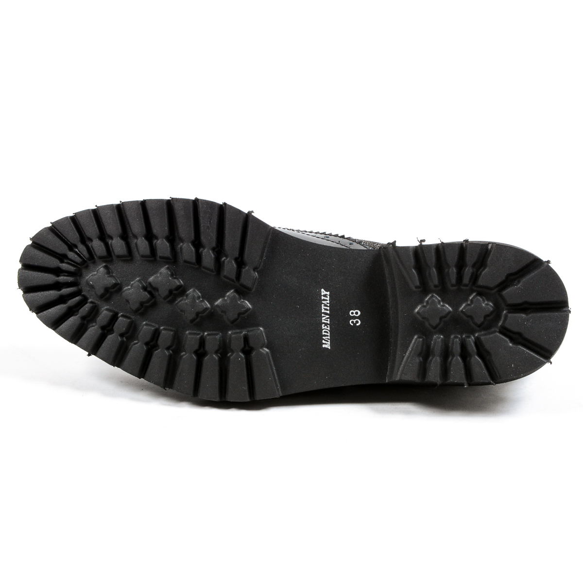 Andrew Charles Scarpe Oxford da donna nere COURTNEY