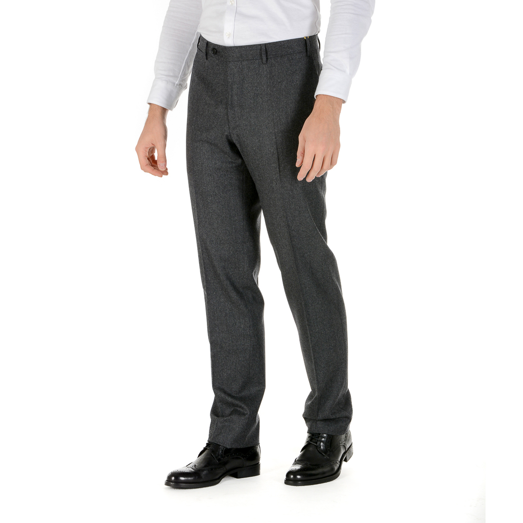 Pantaloni da uomo Canali grigio scuro
