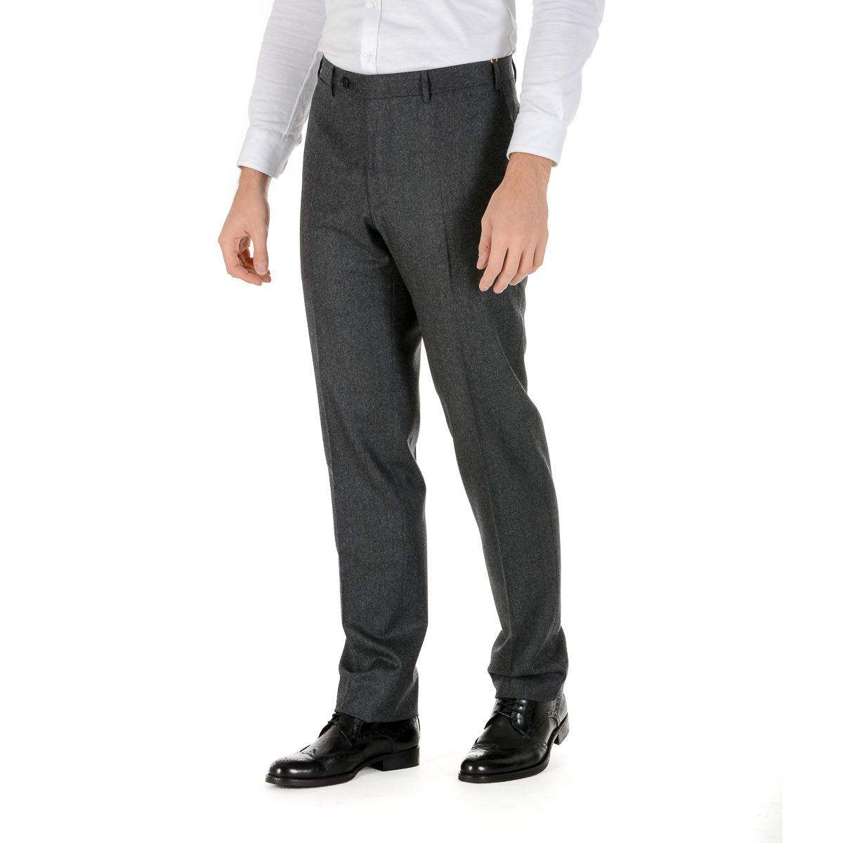 Pantaloni da uomo Canali grigio scuro