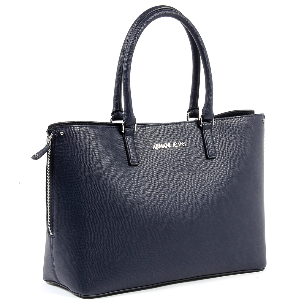 Borsa a mano da donna Armani Jeans blu scuro 922166 7P756 31835