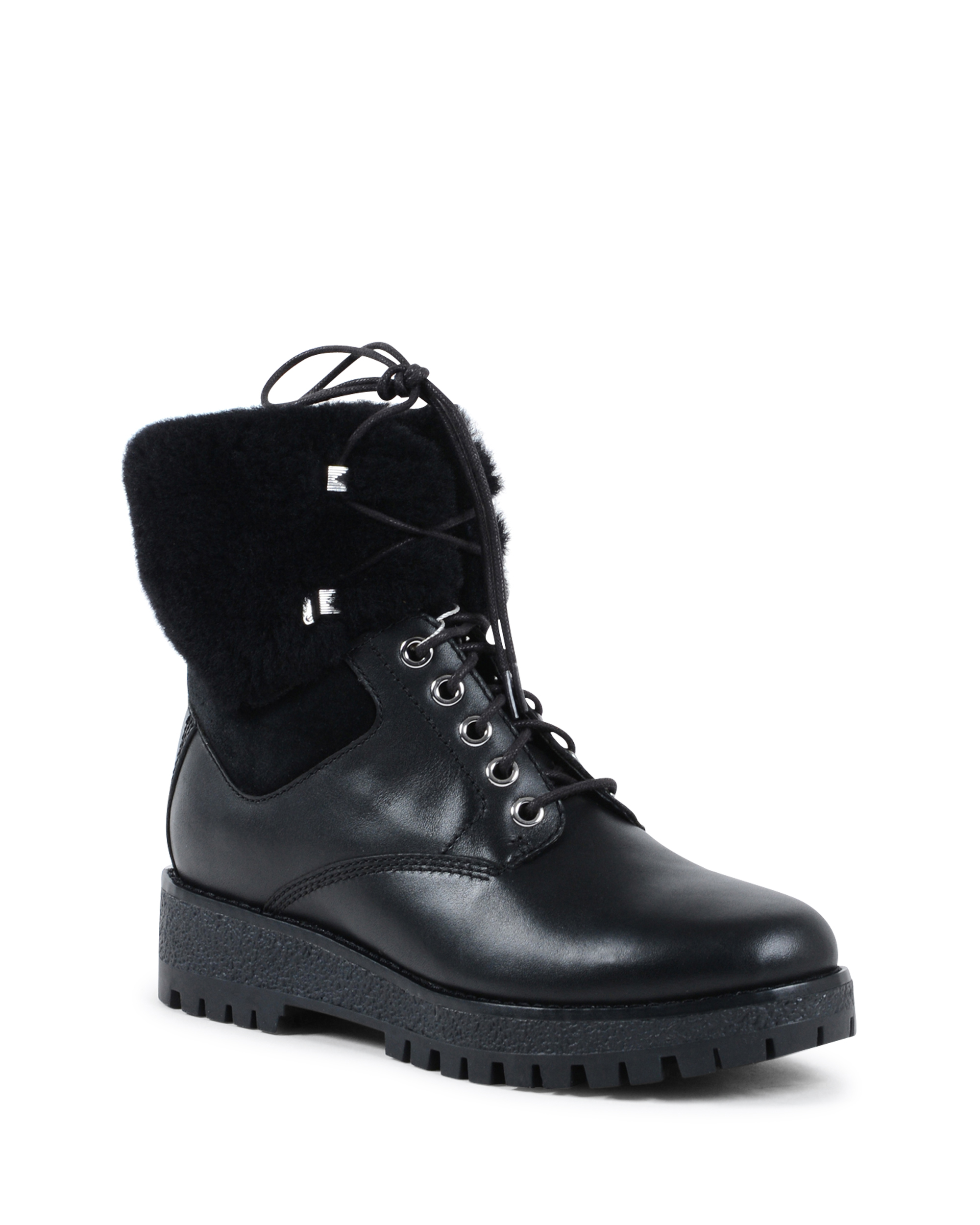 Stivale corto da donna Michael Kors nero TEDDY