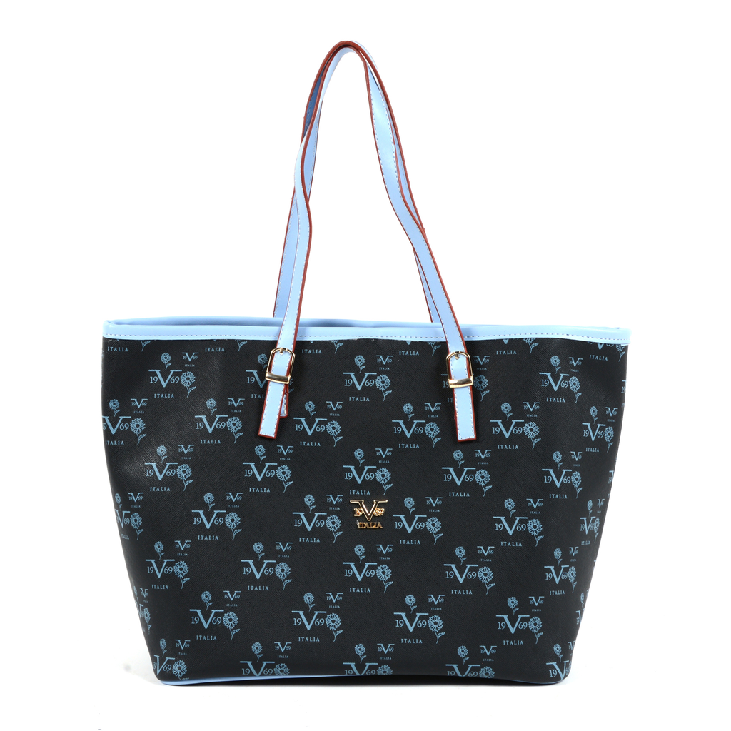 19V69 Italia Borsa da donna Multicolore 8VXW19694717 NERO AZZURRO
