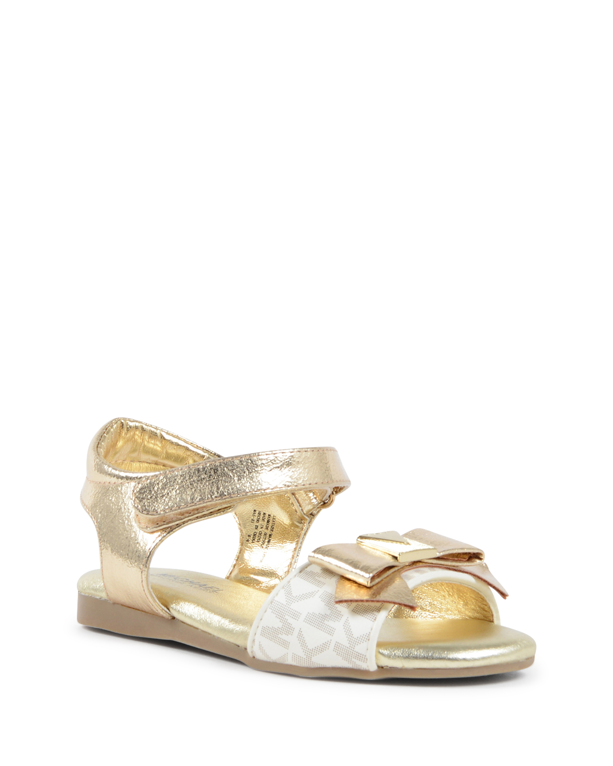 Michael Kors Girls Flat Sandal Gold ZIA DEMI DIN GOLD