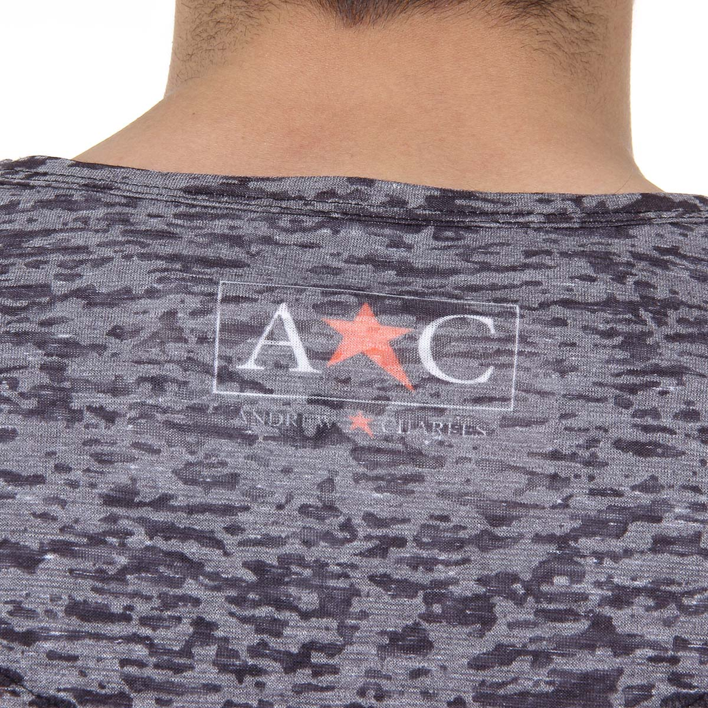 Andrew Charles T-shirt da uomo a maniche corte con scollo tondo nera LEVI