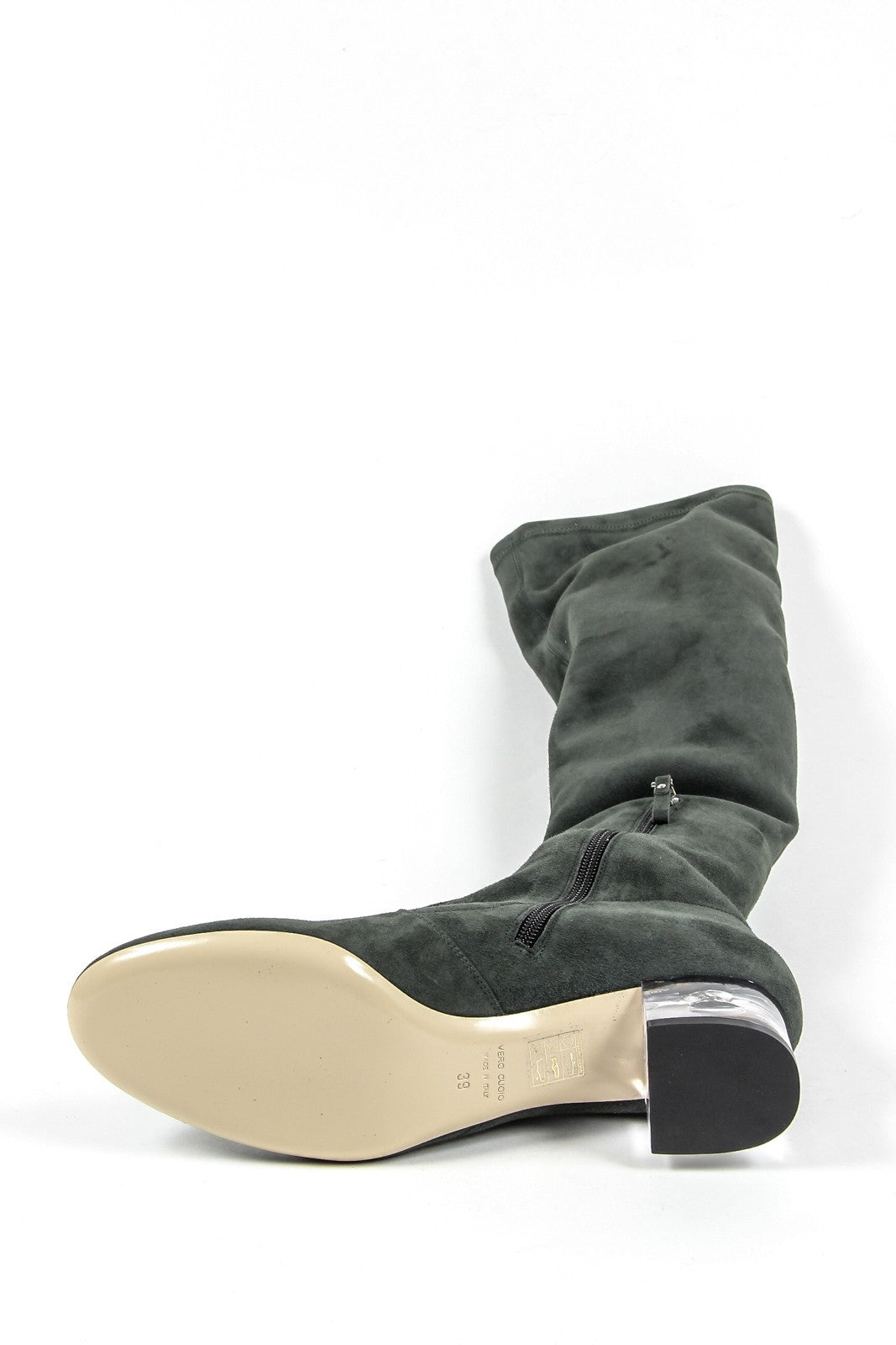 Stivale alto da donna V 1969 Italia 3123667 CAMOSCIO VERDE FERMO
