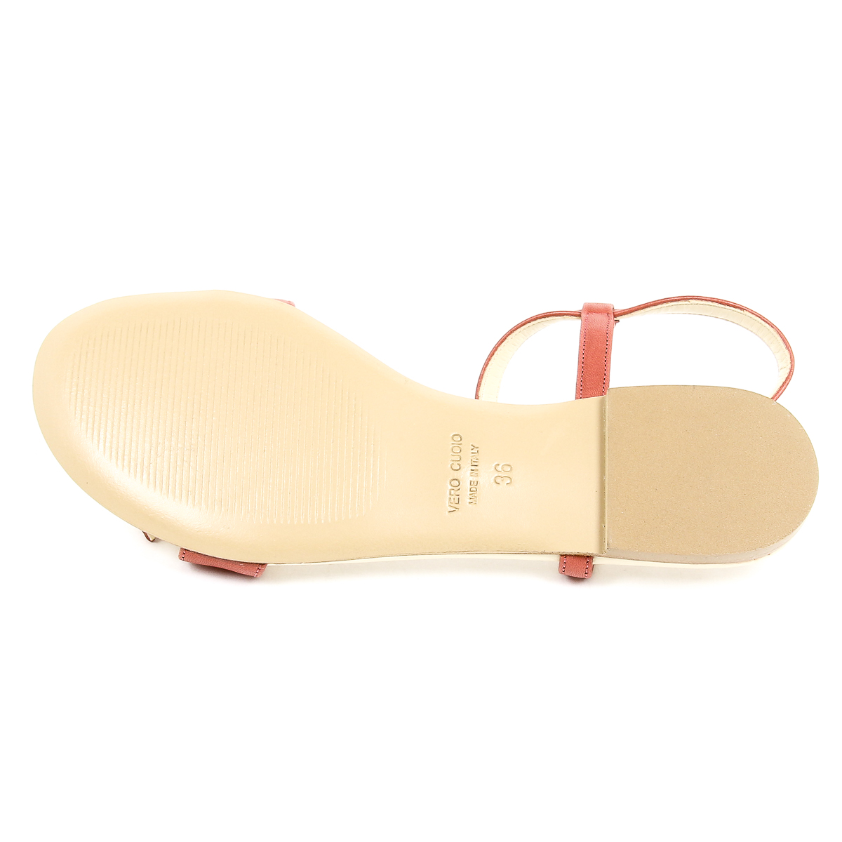 V 1969 Italia Sandalo piatto da donna rosso LISA