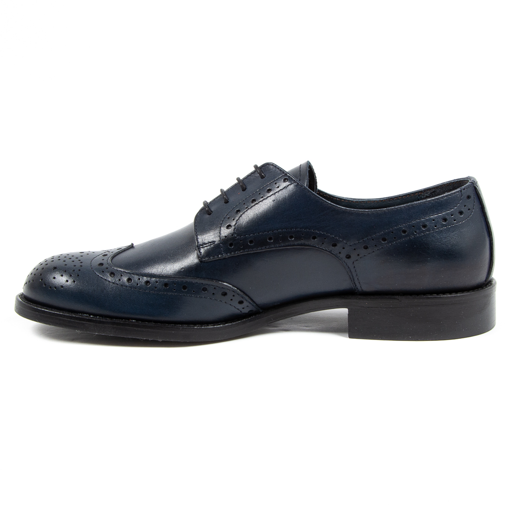 V 1969 Italia Scarpa Brogue da Uomo Blu VERNON