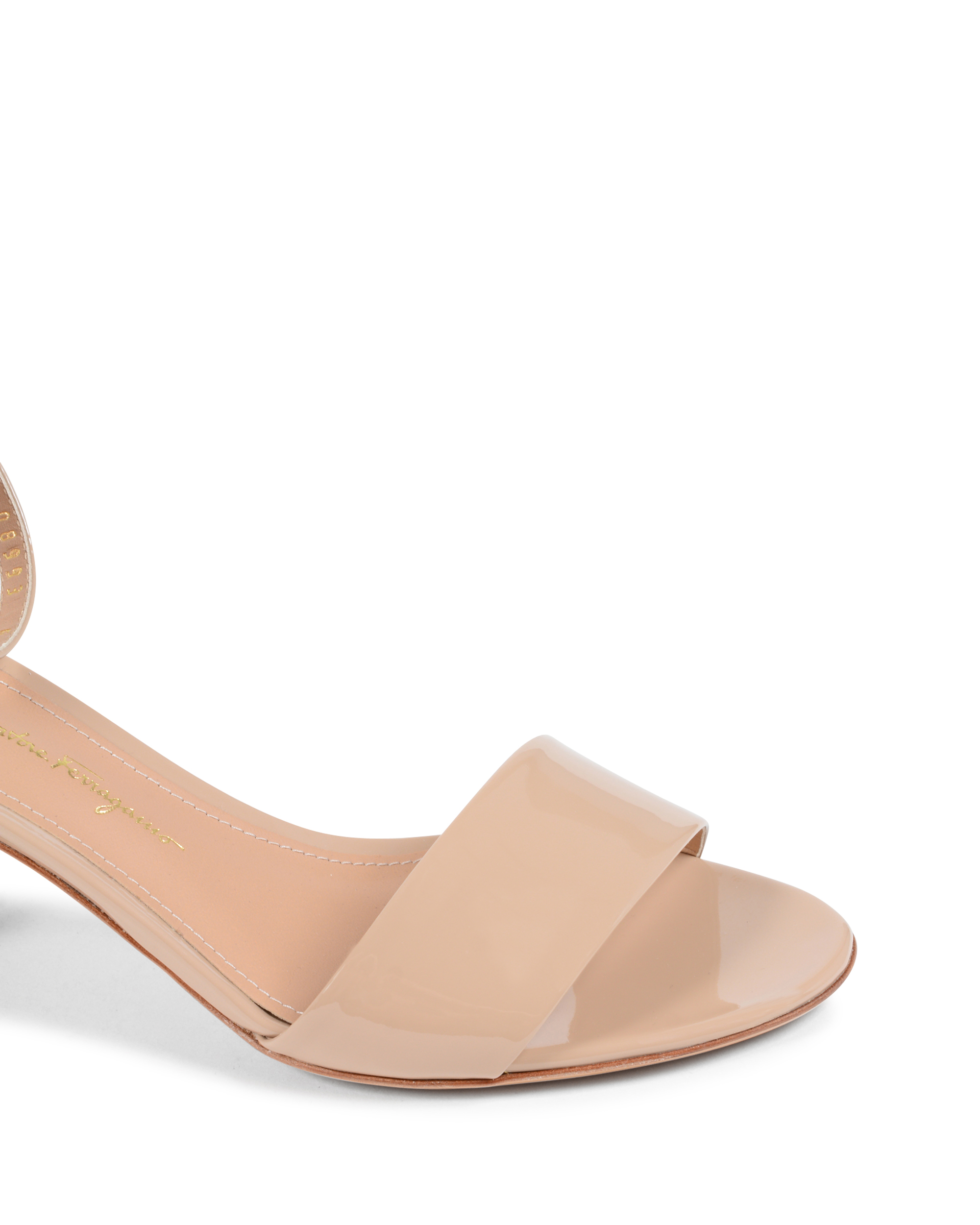Sandalo Donna Salvatore Ferragamo Con Cinturino Alla Caviglia Beige ERACLEA