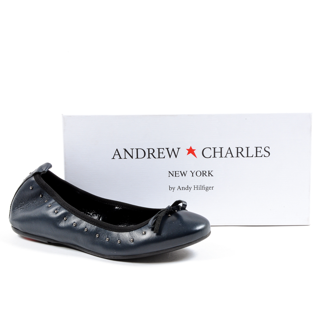 Andrew Charles Ballerina morbida da donna blu scuro ALICIA