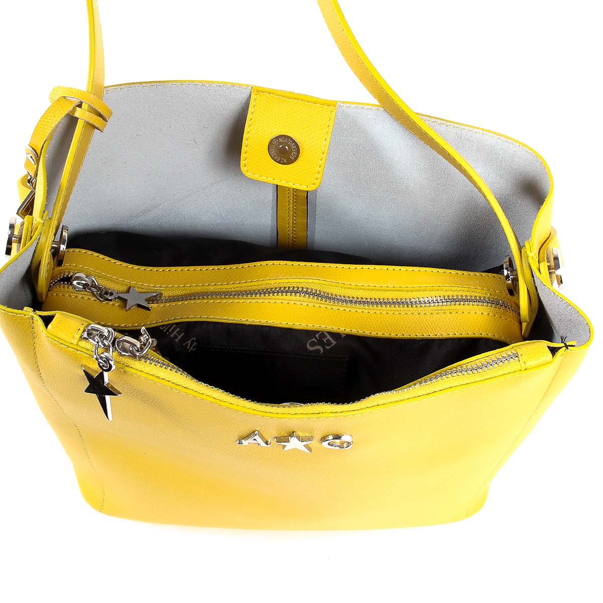 Borsa a mano da donna Andrew Charles gialla KYLA