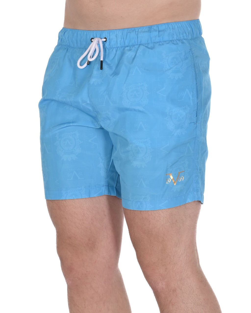 19V69 Italia Costume da bagno da uomo VSC1MBM10 AZZURRO