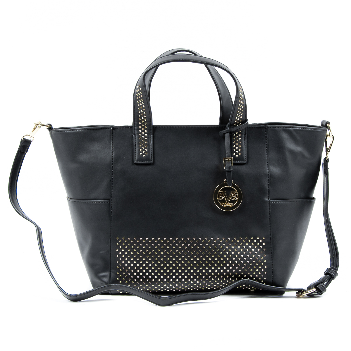 V 1969 Italia Borsa da donna nera VERONICA