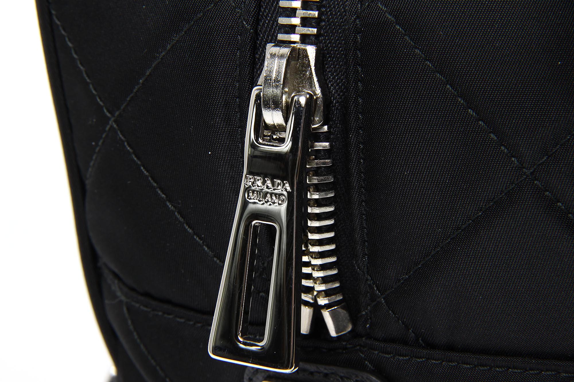 Borsa Prada trapuntata BL0774 Nero Tessuto Impuntu