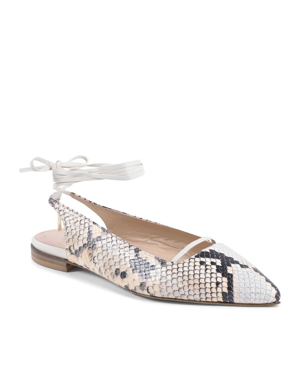 Brenda Flat Python - Nero/Color carne
