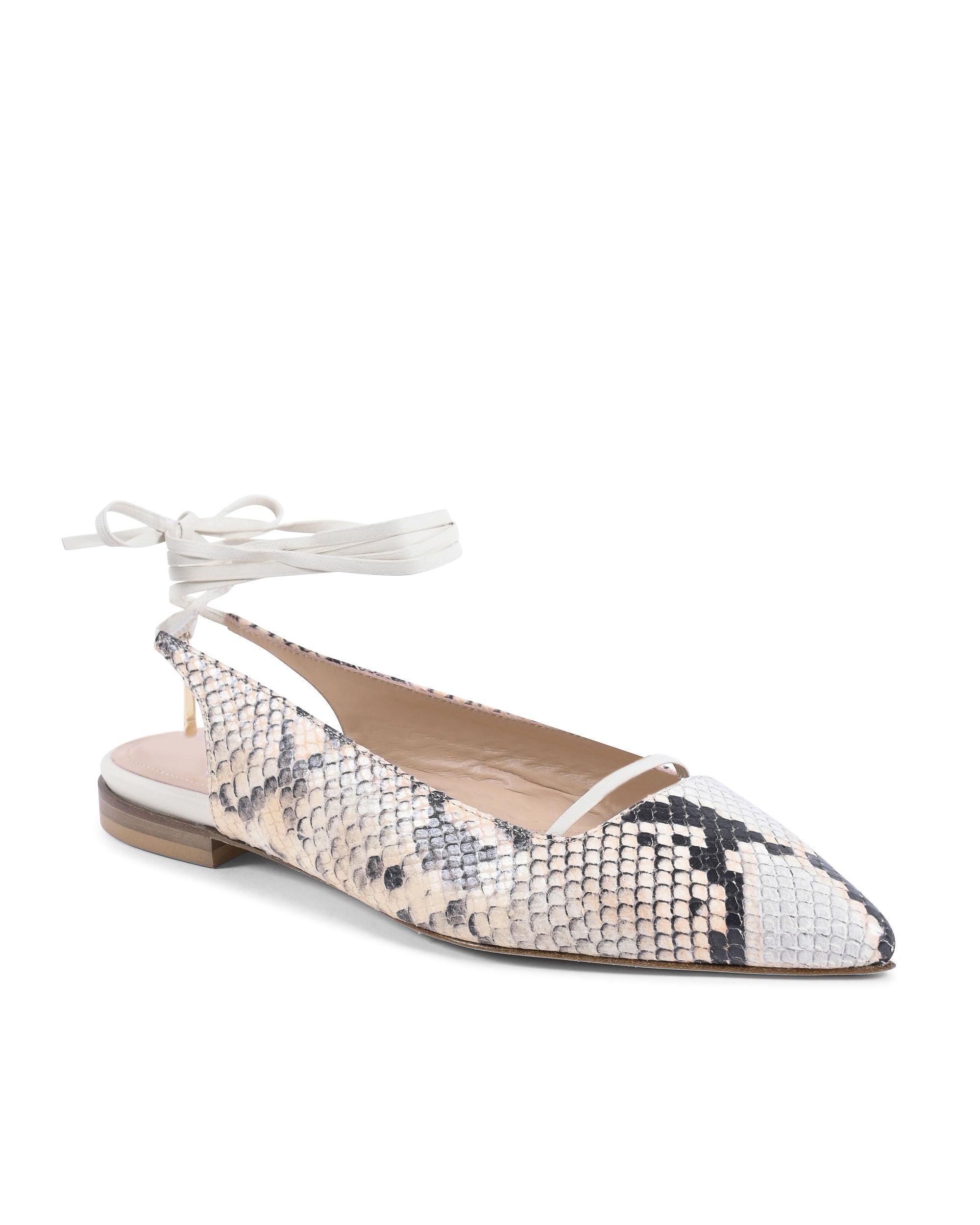 Brenda Flat Python - Nero/Color carne