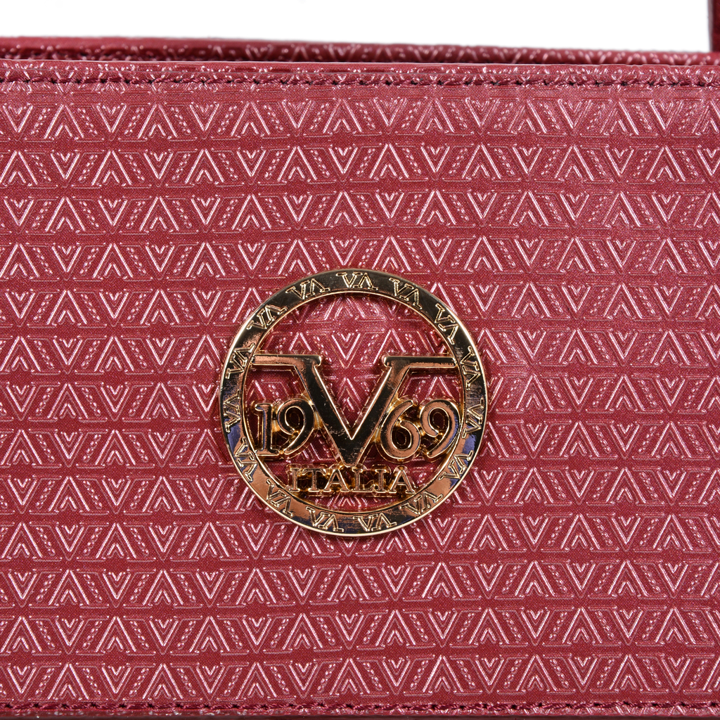 V 1969 Italia Borsa da donna viola 2410 CLARET RED