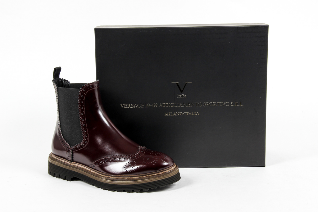 V 1969 Italia Stivaletto Donna Bordeaux FAIRY