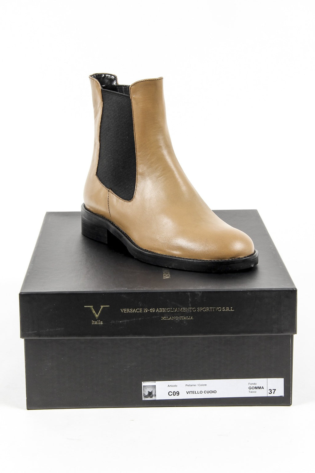 Stivaletto Donna V 1969 Italia C09 VITELLO CUOIO