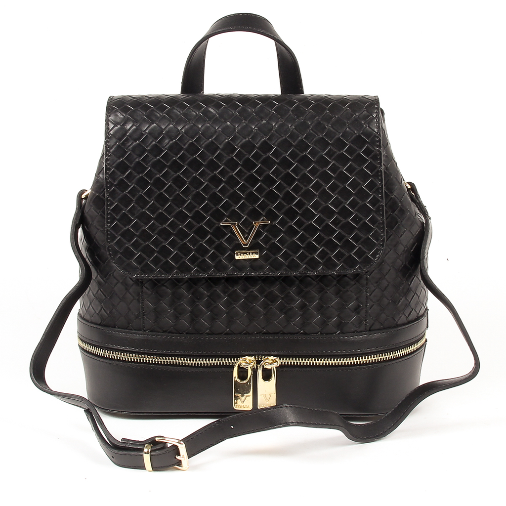 V 1969 Italia Zaino da donna nero STEFY