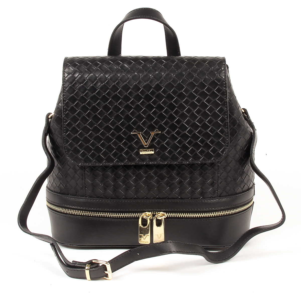 V 1969 Italia Zaino da donna nero STEFY