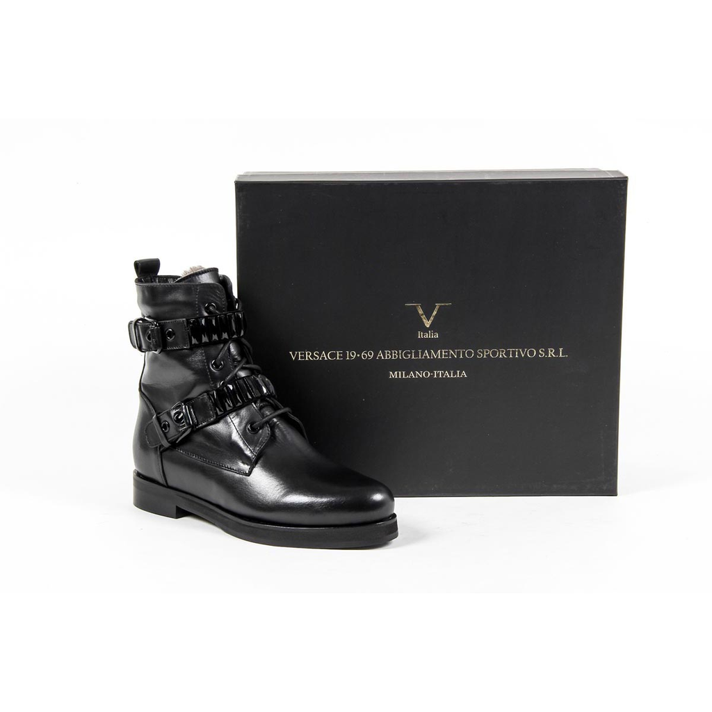 V 1969 Italia Womens Short Boot B2332 SHEA VIT NERO CAM NERO