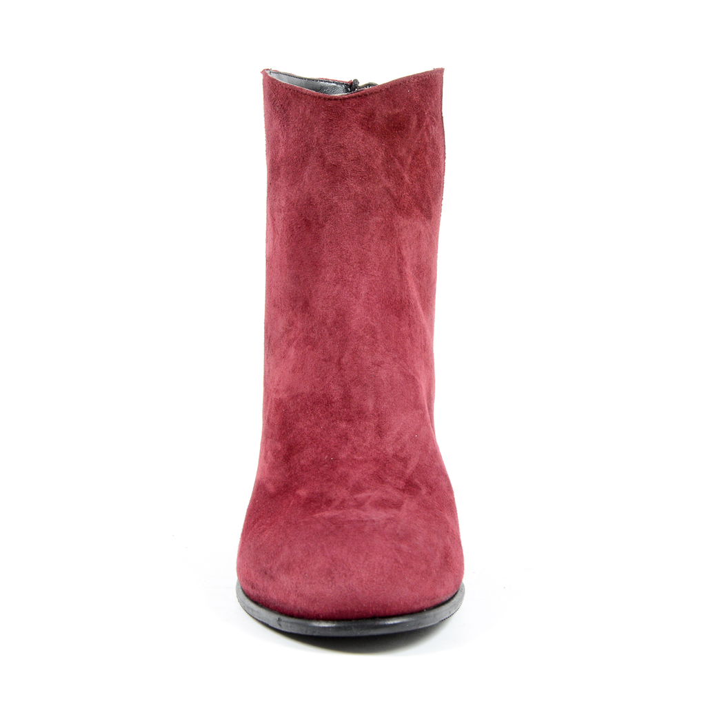 Stivaletti con tacco da donna Andrew Charles Bordeaux LINDA