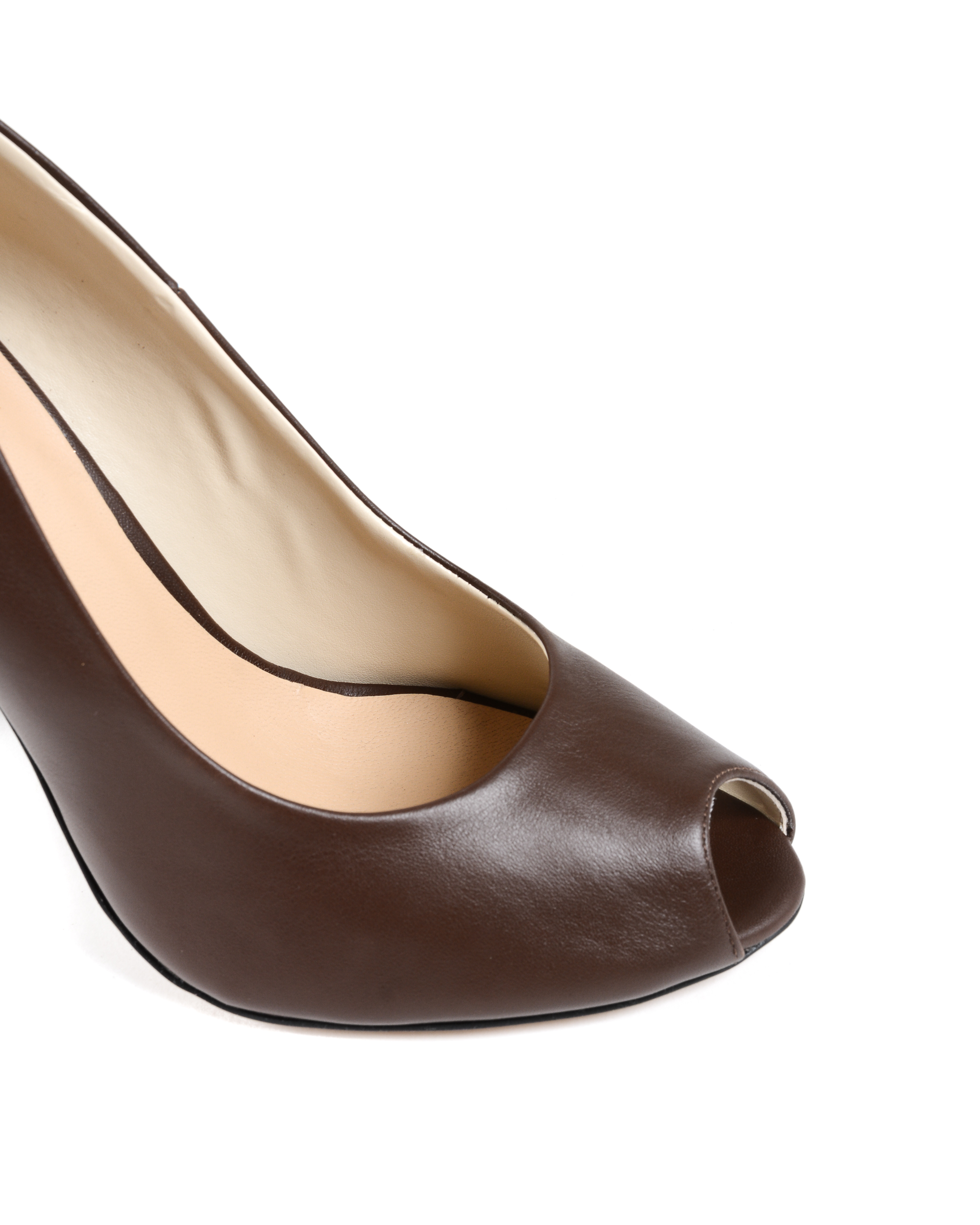 19V69 Italia Womens Pump Open Toe Brown 303 VITELLO T. MORO