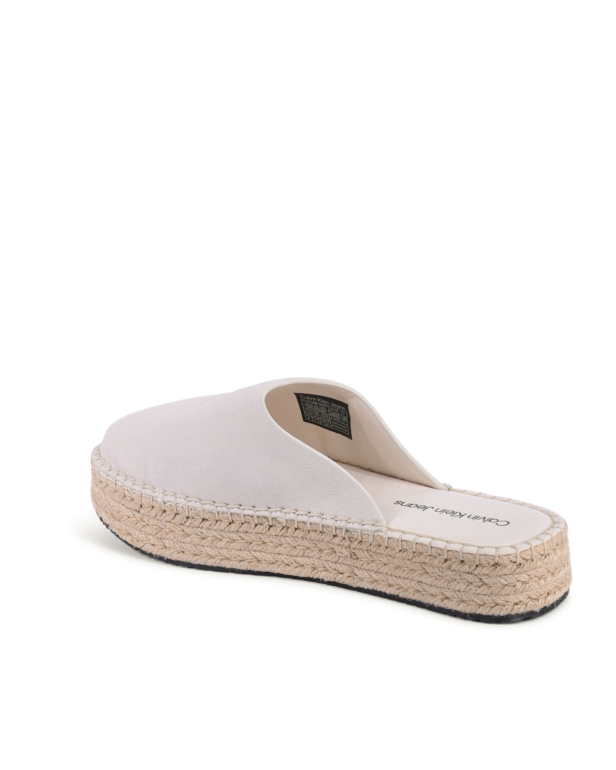 Espadrillas da donna Calvin Klein bianche YW0YW00986YBH