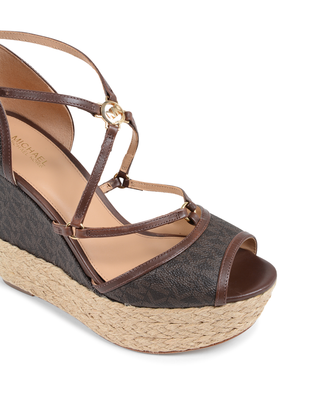 Sandalo con zeppa da donna Michael Kors marrone TERRI