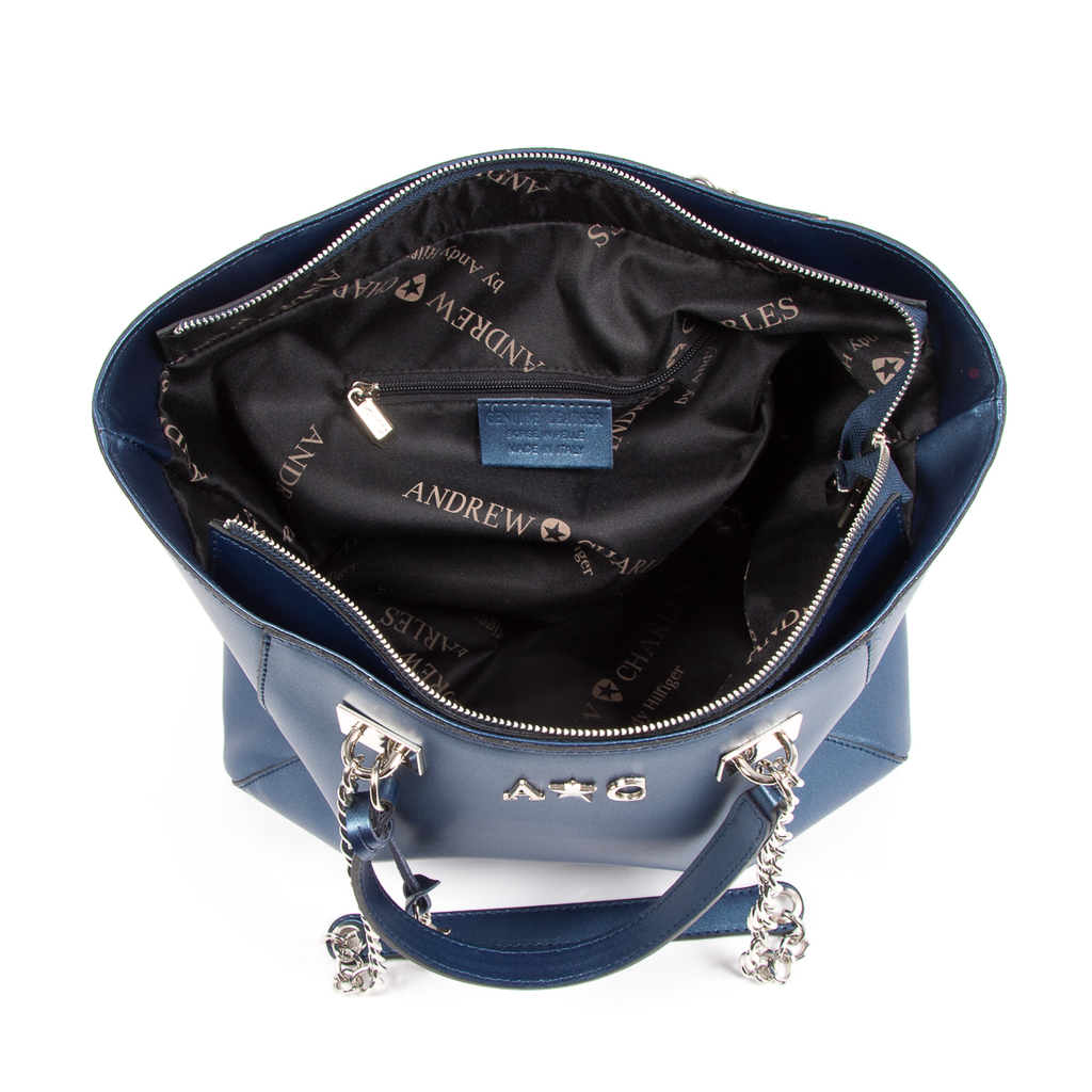Borsa a mano da donna Andrew Charles Blu KEY