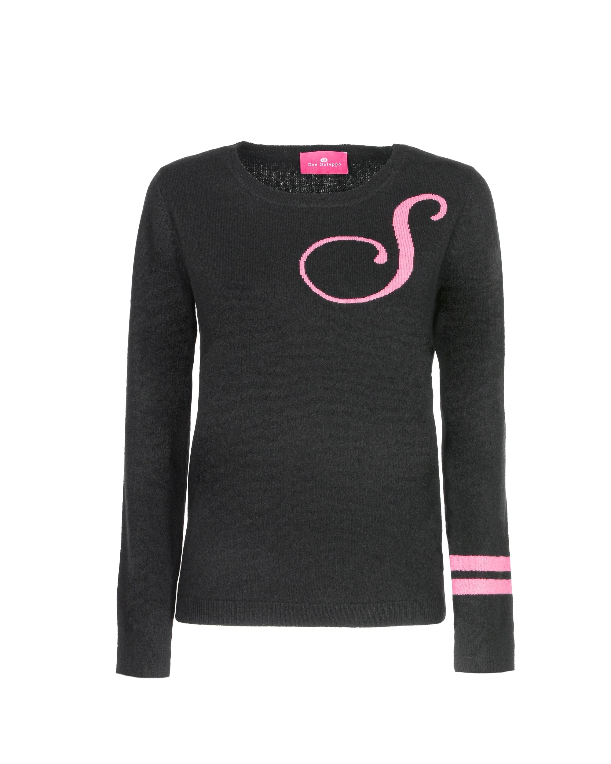 Maglione girocollo in cashmere - Nero