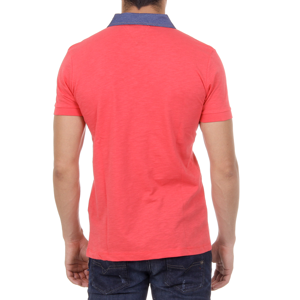 Polo da uomo a maniche corte Ufford & Suffolk Polo Club US007B POMEGRANATE