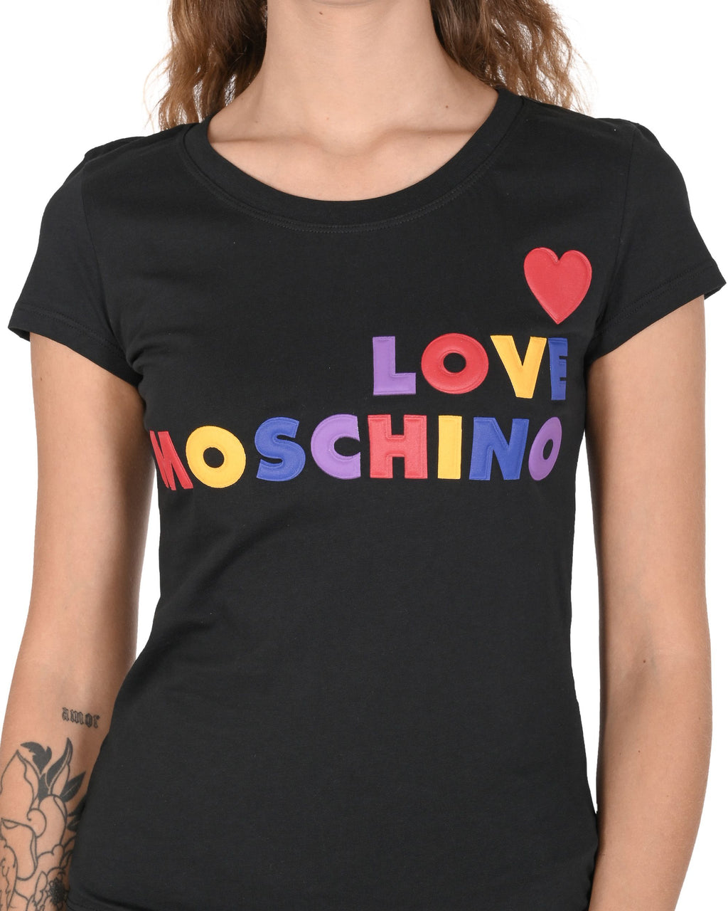 T-shirt da donna Love Moschino W 4 B19 5B M 4083 C74 NERO