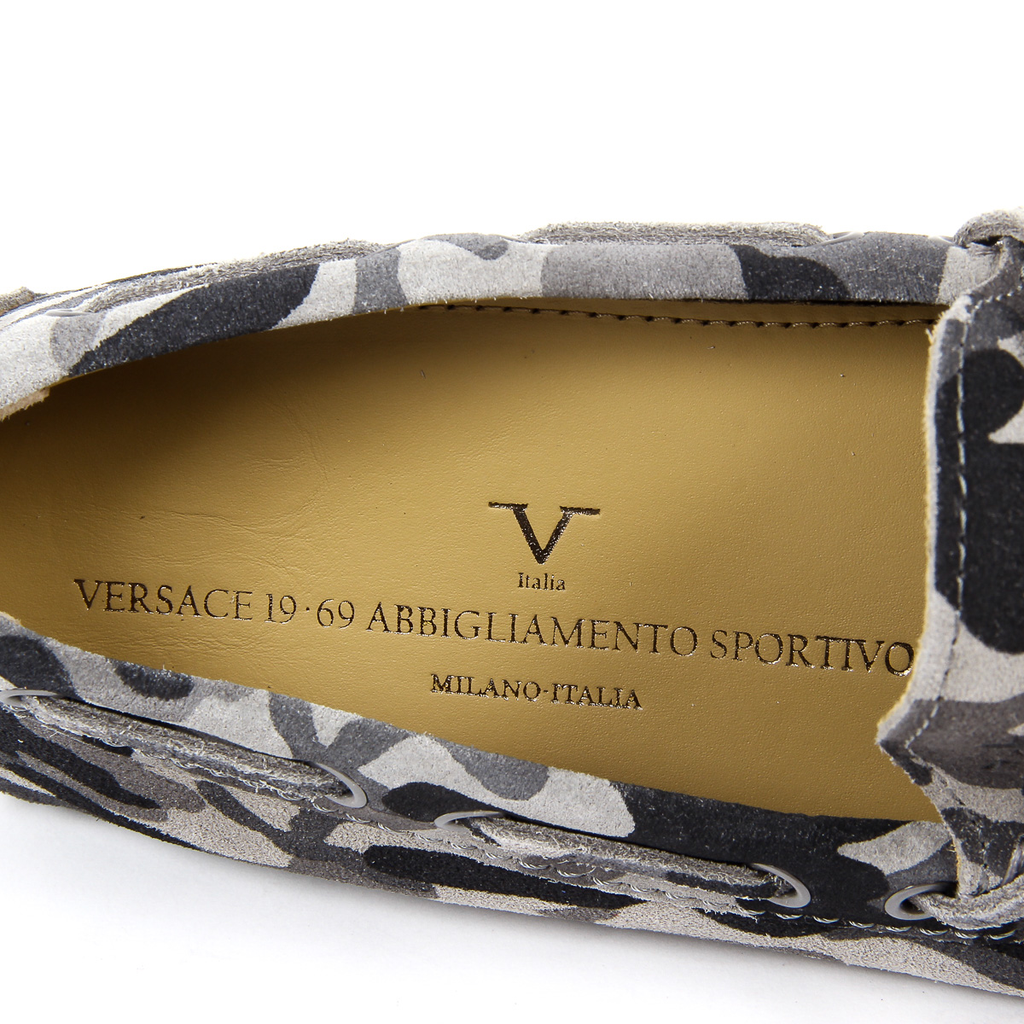 V 1969 Italia Mocassini da uomo grigi ADAM