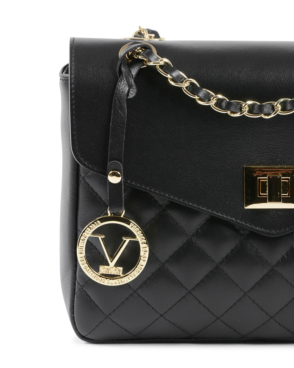 V Italia Borsa a mano da donna nera V024-G SAUVAGE NERO