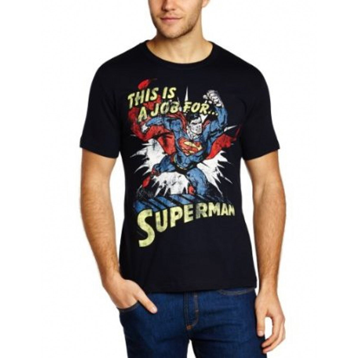 Maglietta da uomo Marvel Comics Questo è un lavoro per Superman