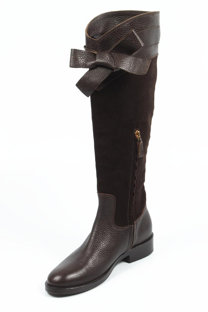Sebastian Milano stivale alto da donna 2937 FOCUS+VELOUR MORO