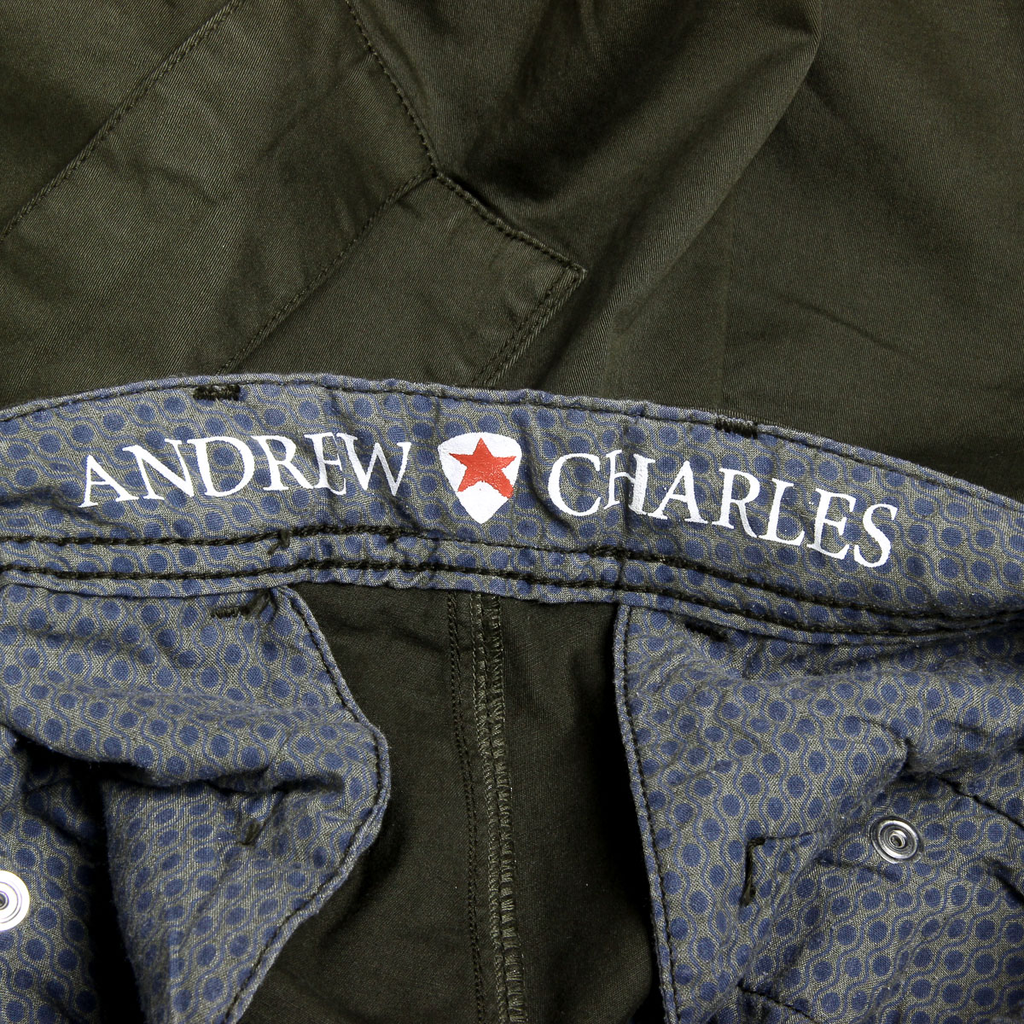 Pantaloncini da uomo Andrew Charles verdi JAKO